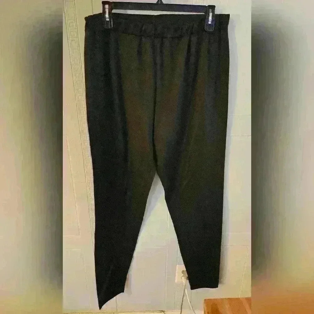 Rebdolls Black Jersey Skinny Tapered Leg Pull-on Pants Size 3X Tall GUC